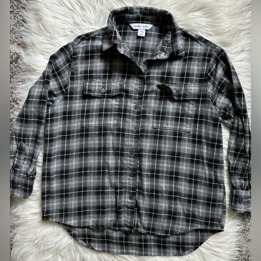Old Navy cotton boyfriend shirt